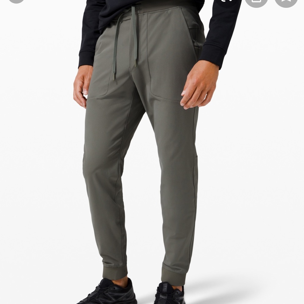 Lululemon ABC Jogger. Gray/sand color.